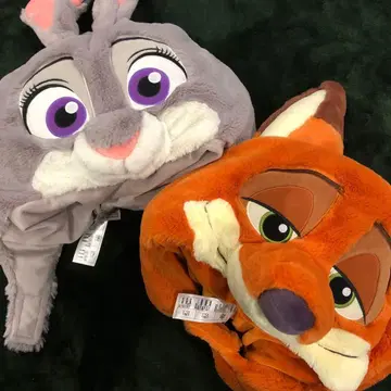 상하이 디즈니 주토피아 닉 주디 팬 머리띠