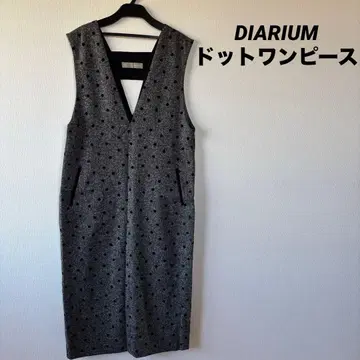 DIARIUM 도트 무늬 롱 원피스