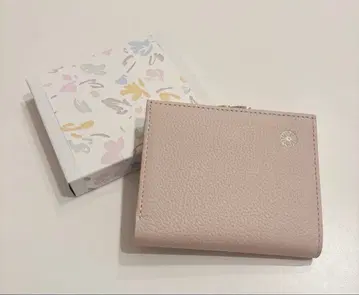 황궁 한정판 가마구치 지갑 천연 가죽 페일 핑크