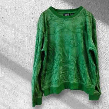 1점 한정 BAJASPORT 그린 긴팔 상의 트레이닝복 크루넥