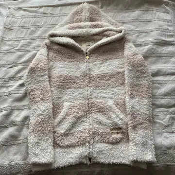 [최종 가격 인하] 젤라또피케 베이지 핑크 보더 후드 부착 후드티