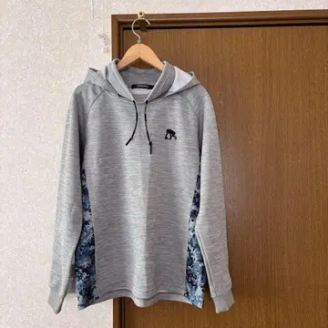 EGOZARU 그레이 후드티 카모 패턴