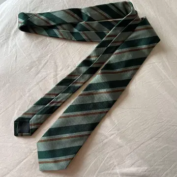 BORRELLI 넥타이 녹차 스트라이프
