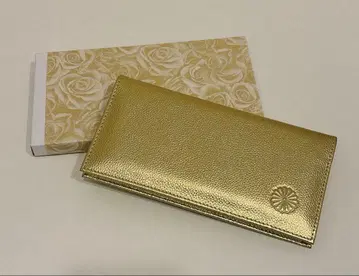 황궁 한정판 장지갑 금 천연 가죽 골드 접이식 지갑