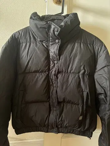 riette 다운 코트 블랙 한국