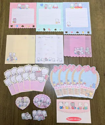 산리오 니야니뉴녜뇽 메모 씰 편지지 봉투 레터 세트