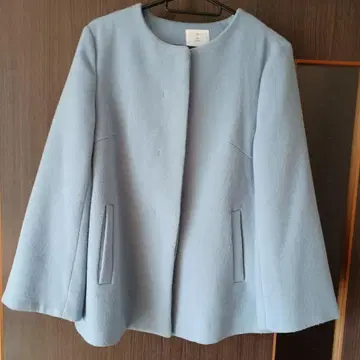 노카라 자켓 라이트 블루