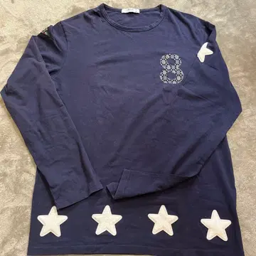 USUALIS 네이비 긴팔 셔츠 티셔츠 스트레치