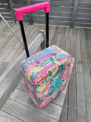 꽃무늬 여행용 백 어린이용