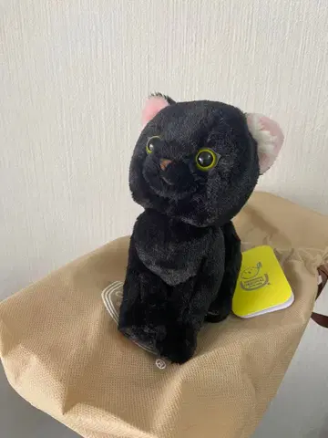 산레몬 kitten 키튼 검은 고양이 봉제 인형 크로네코