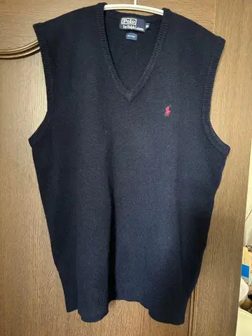 폴로 랄프로렌 니트 베스트 네이비
