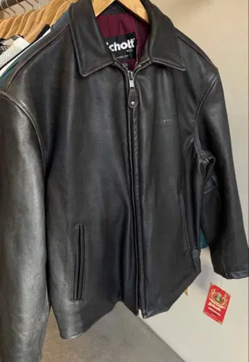 Schott 블랙 가죽 자켓