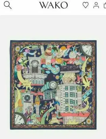 디에페 킨록 손수건 네이비 박스 있음