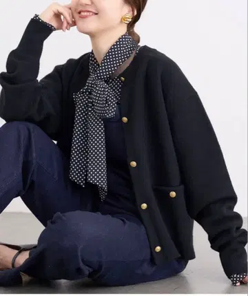 새상품급 IENA 더블 페이스 니트 가디건