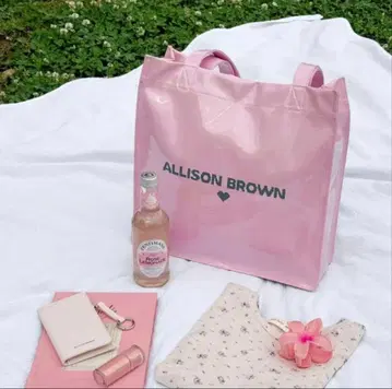 ALLISON BROWN 핑크 토트백 앨리슨 브라운 사에코