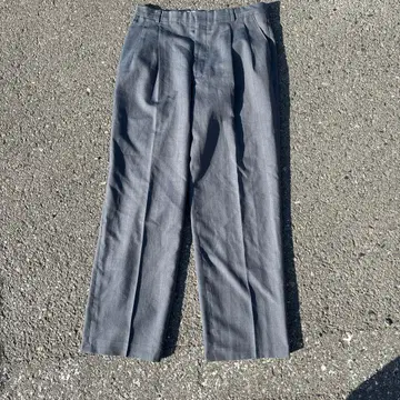 그레이 스트라이프 슬랙스 탈론 지퍼 vintage