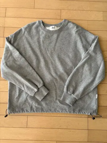 WETTEMPT 그레이 맨투맨 트레이닝복