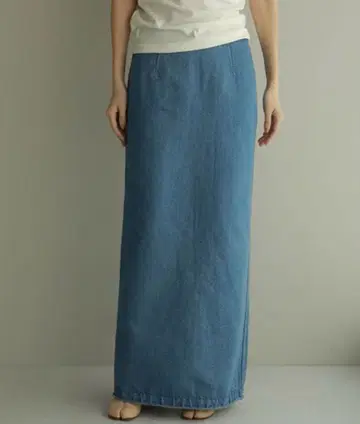 etre tokyo 컷오프 데님 I라인 스커트