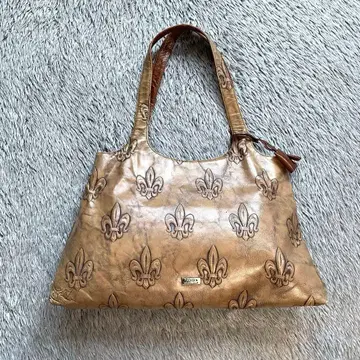 이탈리아제 가죽 토트백 릴리 문장 엠보