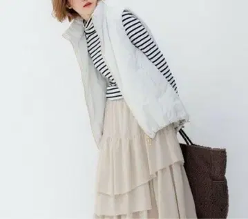 23구 [세탁 가능] 충전솜 패딩 베스트 아이보리 계열 38