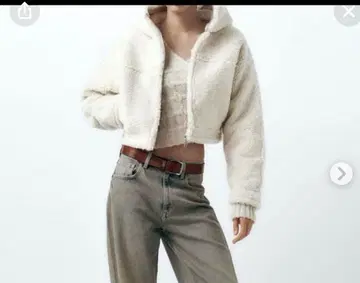 더블 페이스 인조 모피 자켓