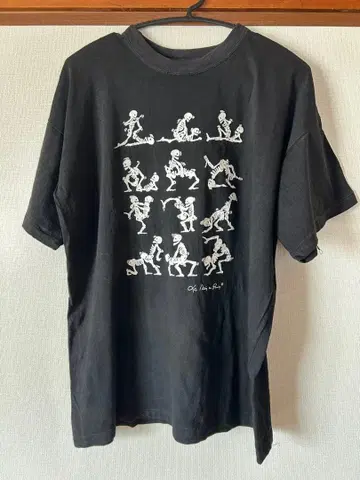 90's 스켈레톤 48수 티셔츠