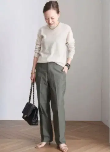 MUSE Deuxieme Classe 베이커 밀리터리 팬츠