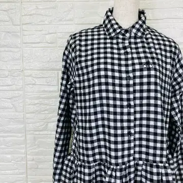 써니클라우드 롱 원피스 M 깅엄 체크 [ 1928 39 ]