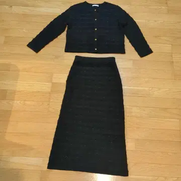 PROPORTION 블랙 스커트 셋업 S