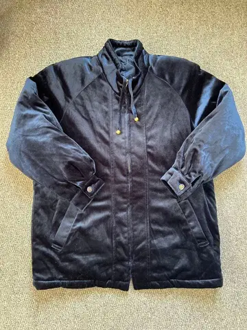 90s? 00s? 네이비 벨로아 풀 지퍼 자켓 유로?