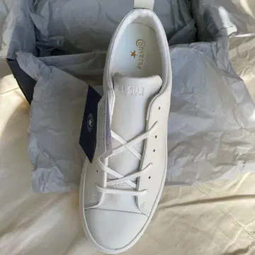 Converse ALL STAR 화이트 스니커즈 가죽 통굽