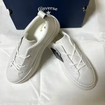 Converse ALL STAR 화이트 스니커즈 가죽 통굽