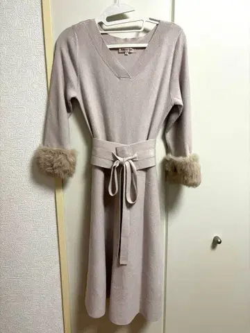 Apuweiser-riche 니트 원피스 핑크 M 사이즈