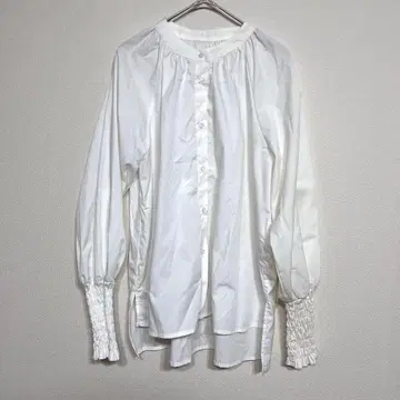[ L ] plechur ciel 프레슈르 시엘 여성용 셔츠 화이트