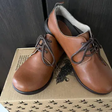 Re:getA 브라운 레이스업 신발