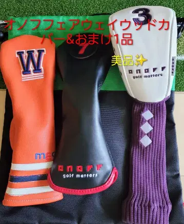 onoff 페어웨이 우드용 골프헤드커버 2개와 덤 1개
