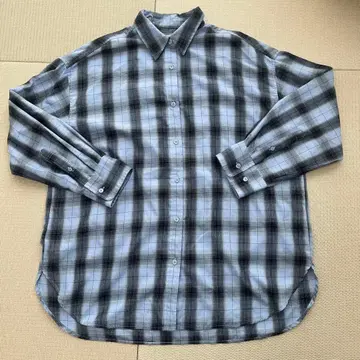 로리즈팜 옴브레 체크 셔츠