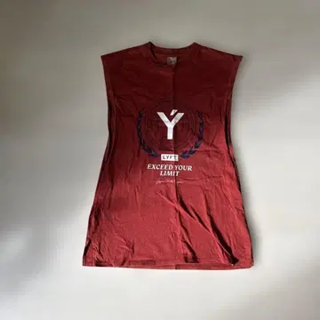 LYFT 레드 탱크탑 L 트레이닝 의류