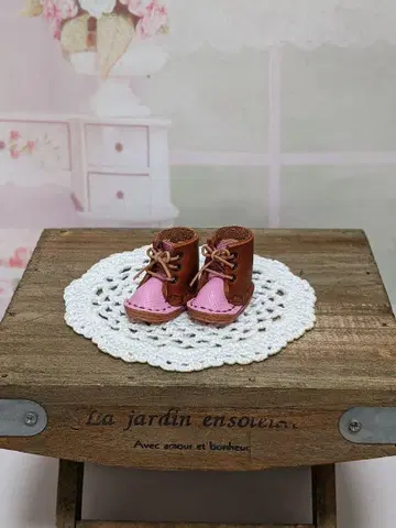 리카짱과 네오 브라이스의 귀여운 가죽 인형용 부츠 신발 핸드메이드