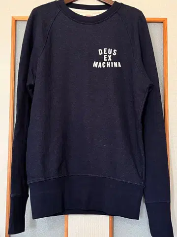 Deus Ex Machina 네이비 래글런 맨투맨 S