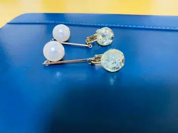 펄과 클리어 볼 귀걸이