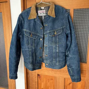 빈티지 70's Lee 스톰 라이더 왼쪽 능 직조 세로 워싱