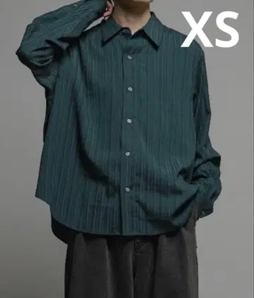 Casper John 바리아스 루즈 셔츠 - 라트링 스트라이프 - 그린