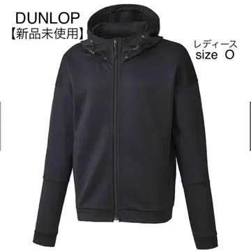 [ 미사용 새상품 ] DUNLOP 여성용 블랙 후드티 size O