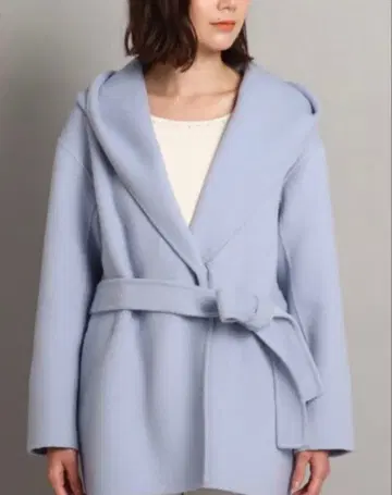 쿠 드 샹스 새상품 리버 미들 울 코트 36