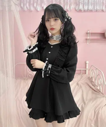 ROJITA 하트 버클 초커 셋업