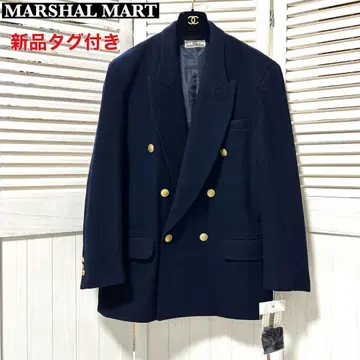 새상품 MARSHAL MART 더블 테일러드 자켓 L 네이비