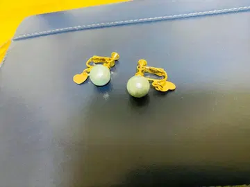 라이트 블루 펄 귀걸이 하트 참 포함