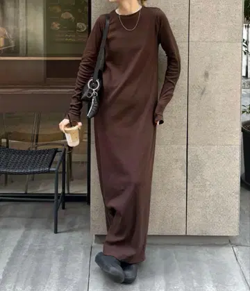 feepur 컷 리브 원피스