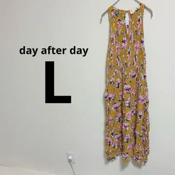 day after day [ L 플라워 프린트 슬리브리스 롱 원피스